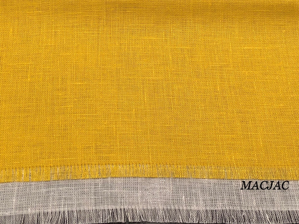 Sferra 100% Linen 20”x20” Napkins 4 Piece Set Oyster/Sunflower New - Image 2 of 4