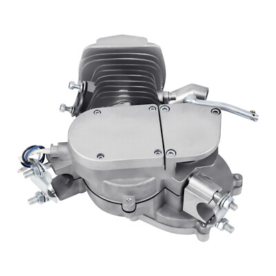 50cc 80cc 100cc 2-Takt Motorset Fahrrad Benzin Hilfsmotor 2-Takt Motor-Set Für Fahrräder 50cc/80cc/100cc - Benzin-Hilfsmotor In Silber/Schwarz Motorrad 50ccm Gebraucht