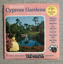 View-Master BEAUTIFUL CYPRESS GARDENS FLORIDA - A961 - 3 Reel Set - VERY NICE 