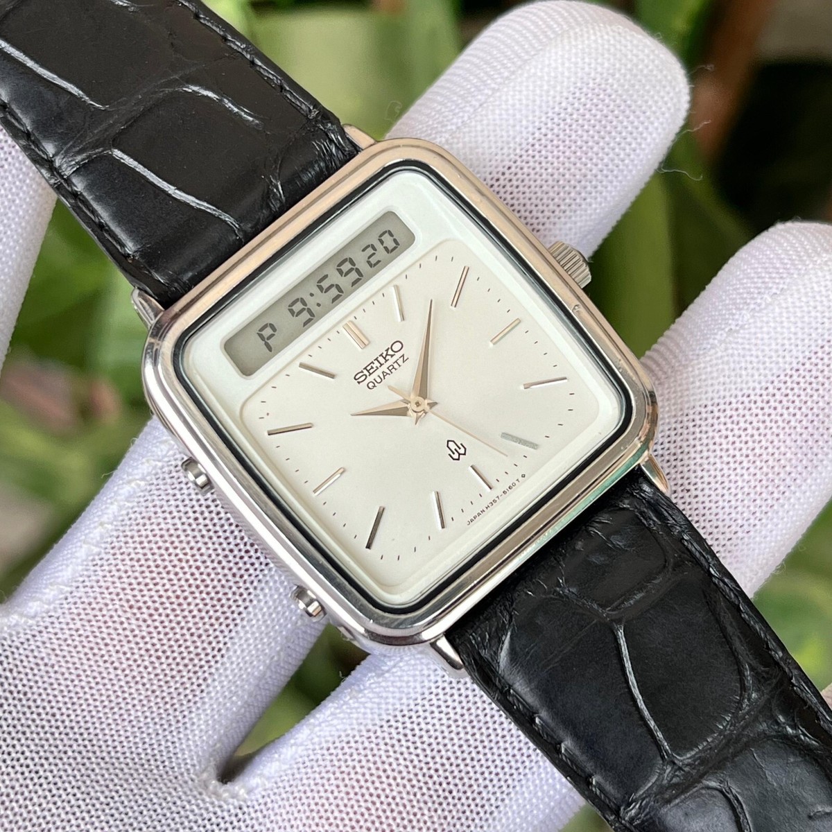 80年代 SEIKO アナデジ セイコーハイブリッド H357-5090 稼働 80年代