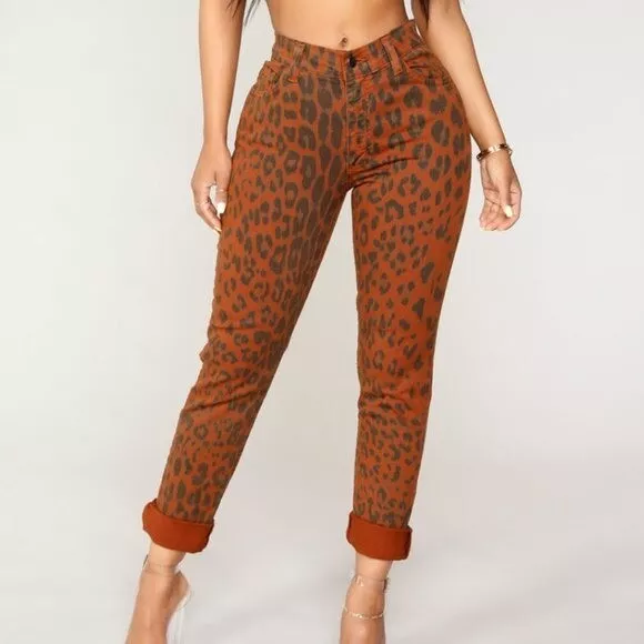 Cheetah high waisted store pants