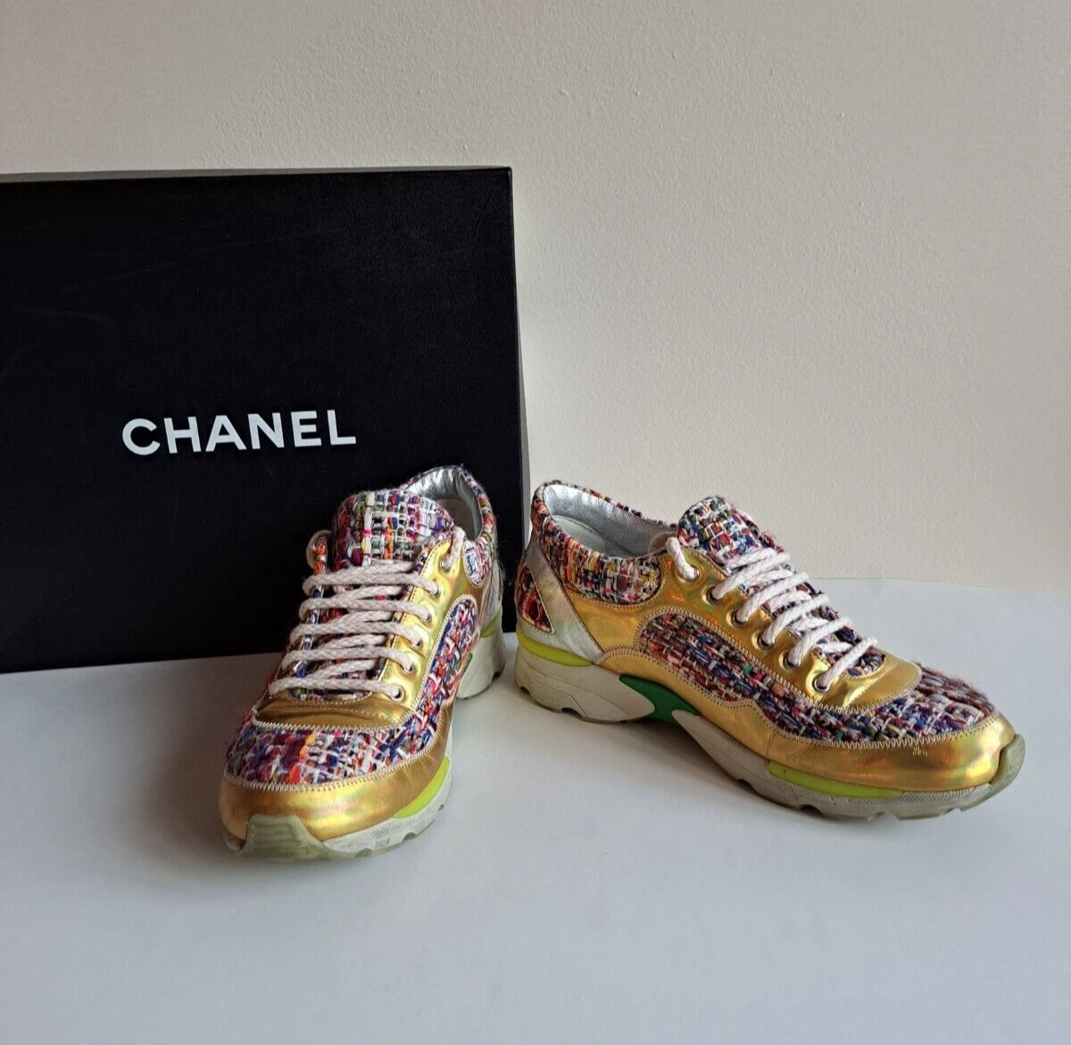 CHANEL Gold Athletic Shoes for Women for sale | eBay