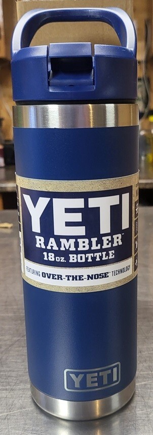 YETI Rambler 18oz Water Bottle with color-matched straw lid NEW!! NB