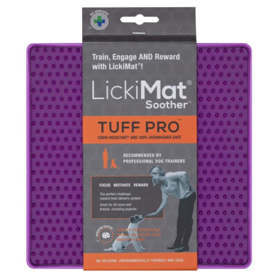 LickiMat Soother PRO Tuff für Hunde 20x20cm violett - Futtermatte, gefrierfest