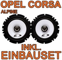 Opel Corsa B C D 16Cm Alpine Koax Lautsprecher Boxen Vorne TÜR Front System NEU