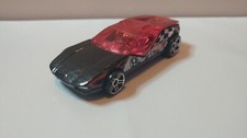 2008 Hot Wheels Black & White La Fasta Malaysia base 5 spoke wheels mattel car!