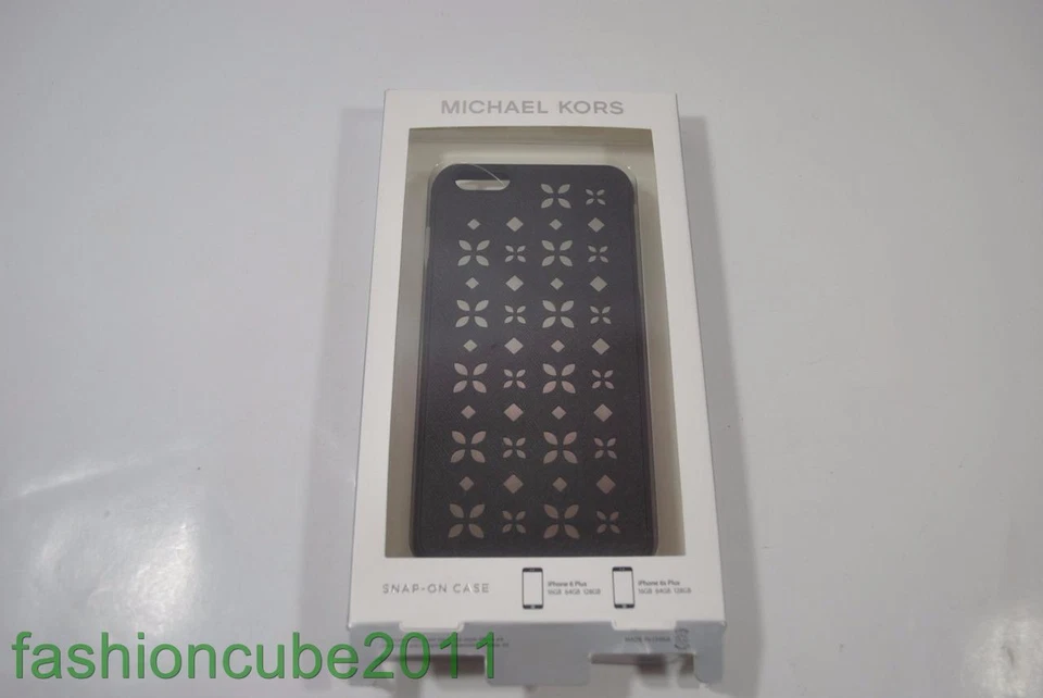 New Michael Kors Electronics Snap On Phone Case For iPhone 6Plus - Black/Nickel - Image 2 of 3