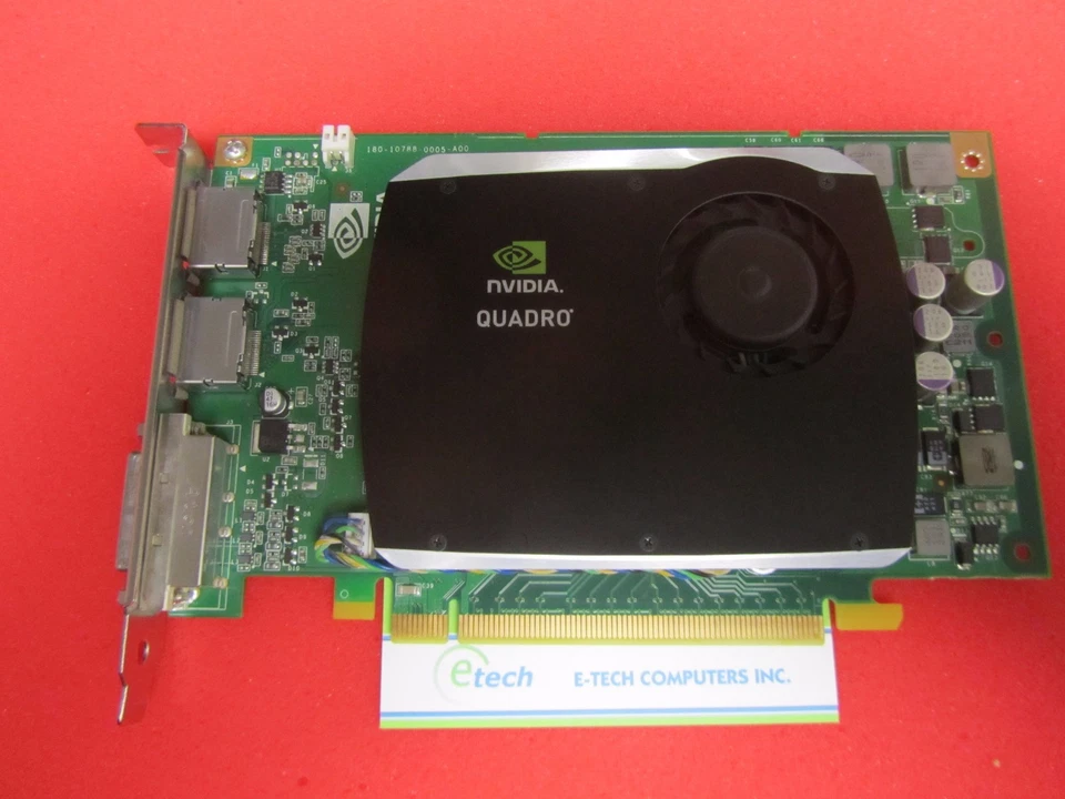 43V5890 – NVIDIA FX580 PCIe Video Card 512MB, 1 DVI 2 DP, PN 900-50788-0400-000 - Image 3 of 4