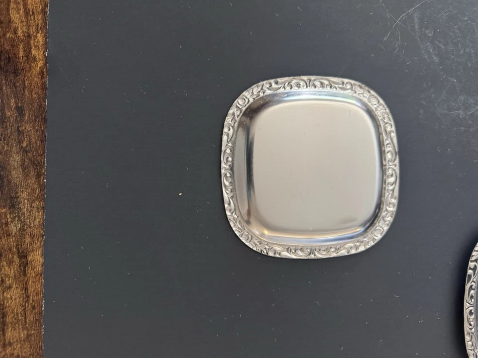 WMF © CROMARGAN. Set of Vintage Coaster Stainless Steel. Made in Germany - Image 3 of 4