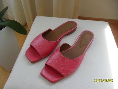 Pantolette Damen pink neu Echtleder Alba Moda NP 89,95