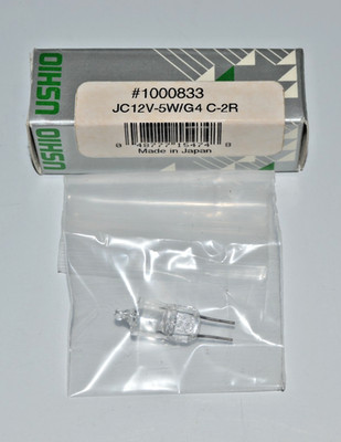 USHIO Halogen Projection Lamps Bulb JC12V-5W/G4 C-2R 1000833 12V 5W G4, NEW