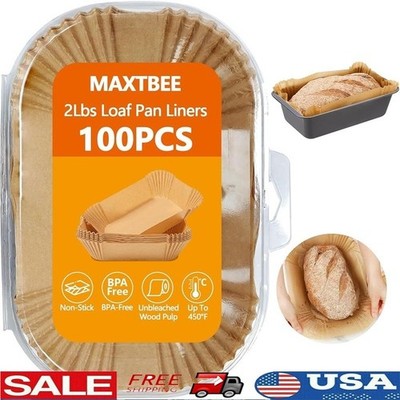 Silicone-Coated Parchment Bake Liners Loaf Pans Non-Stick High Temp New