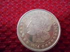 2014 - 1 Oz .999 Fine SILVER MORGAN Type ROUND