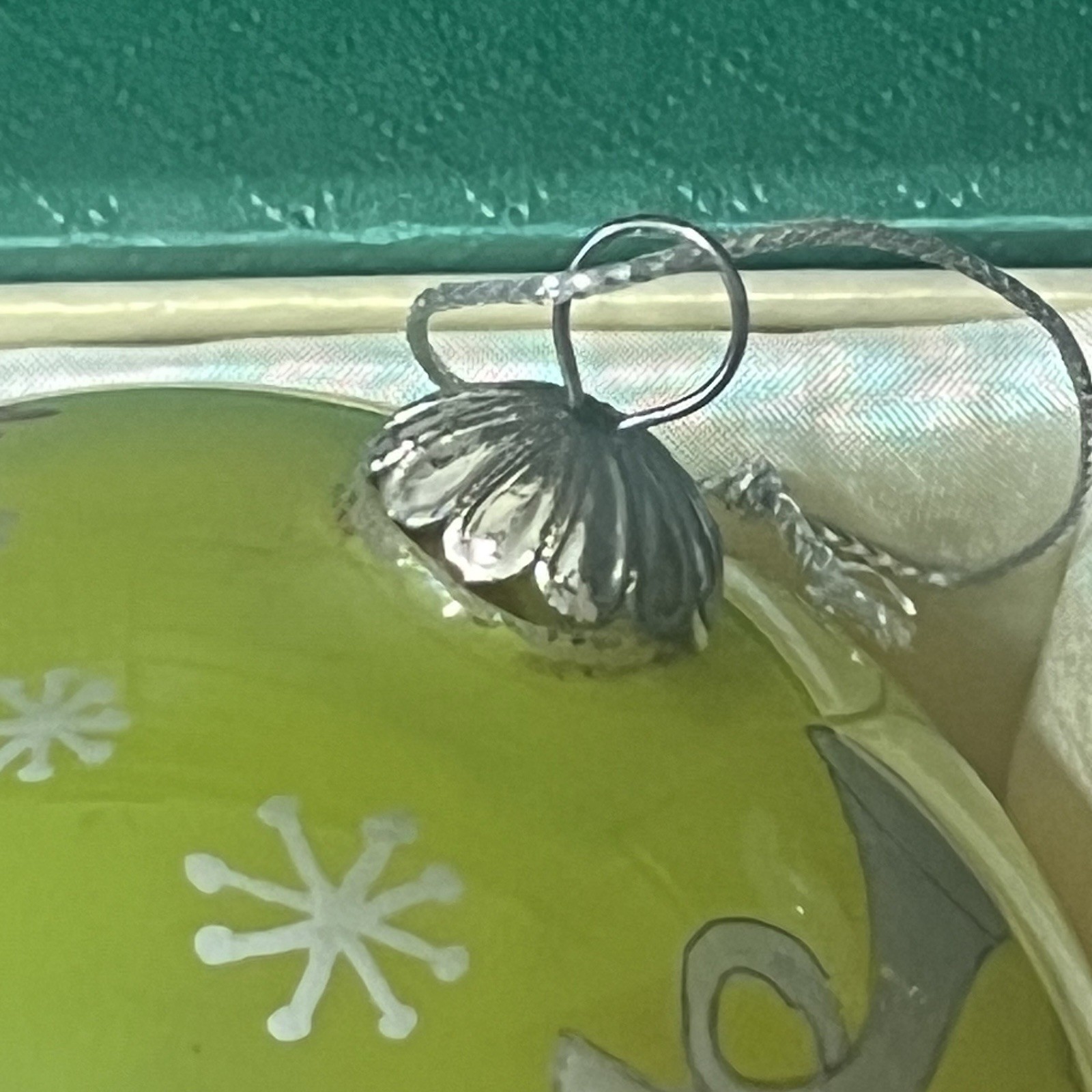 "Li  Bien " PIER 1 Art Hand-Painted Glass Christmas Ornaments Set of 3 w/boxes