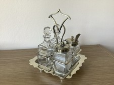 Beautiful 4 Piece Condiment Set WF Johnson 