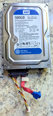 Western Digital 500GB,Internal,7200 RPM,3.5inch (WD5000AAKX) Hard Drive USED