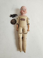 Antique Armand Marseille Doll Jointed, Wig, Leather/ Cloth Body Mold 370