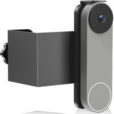 Qwwia Anti-Theft Mount Compatible Google Nest Doorbell Battery No Drill