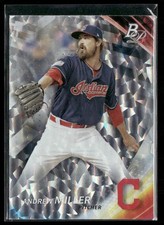 2017 Bowman Platinum Andrew Miller Ice #74 Cleveland Indians