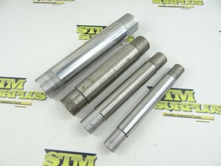 LOT OF 4 ASSORTED LATHE MANDRELS 3/4" 15/16" 1 3/16" & 1 3/8" DIA