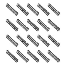 3.2x16mm Brass Shoelace Tips - 40Pack - Good for Sneakers - Black