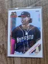 Edwin Arroyo Signed 2022 Modesto Nuts Baseball Card Reds Mariners #03