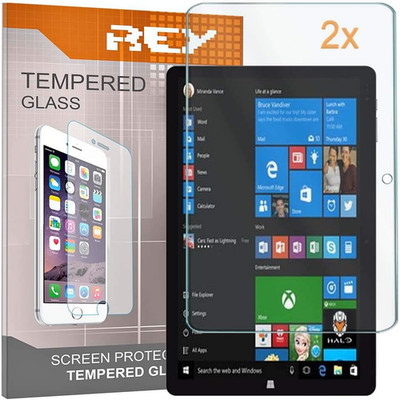 REY Pack 2x Bildschirmschonerfolie für CHUWI Hi 10X 10.1 - Hi Book PRO - CHUWI H