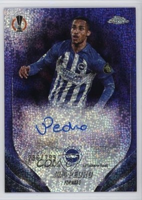 2023 Chrome UEFA Club Competitions Violet Speckle Refractor Joao Pedro Auto 1ls3