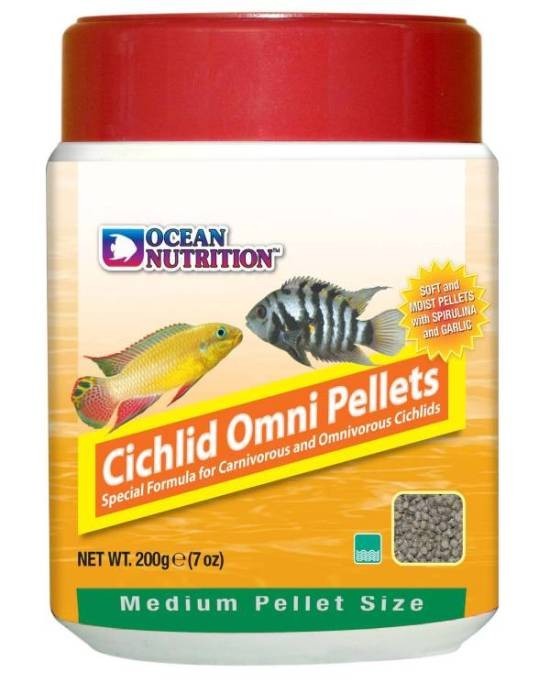 Alimentation cichlidés omnivores Ocean Nutrition Medium pour équilibrer le métabolisme