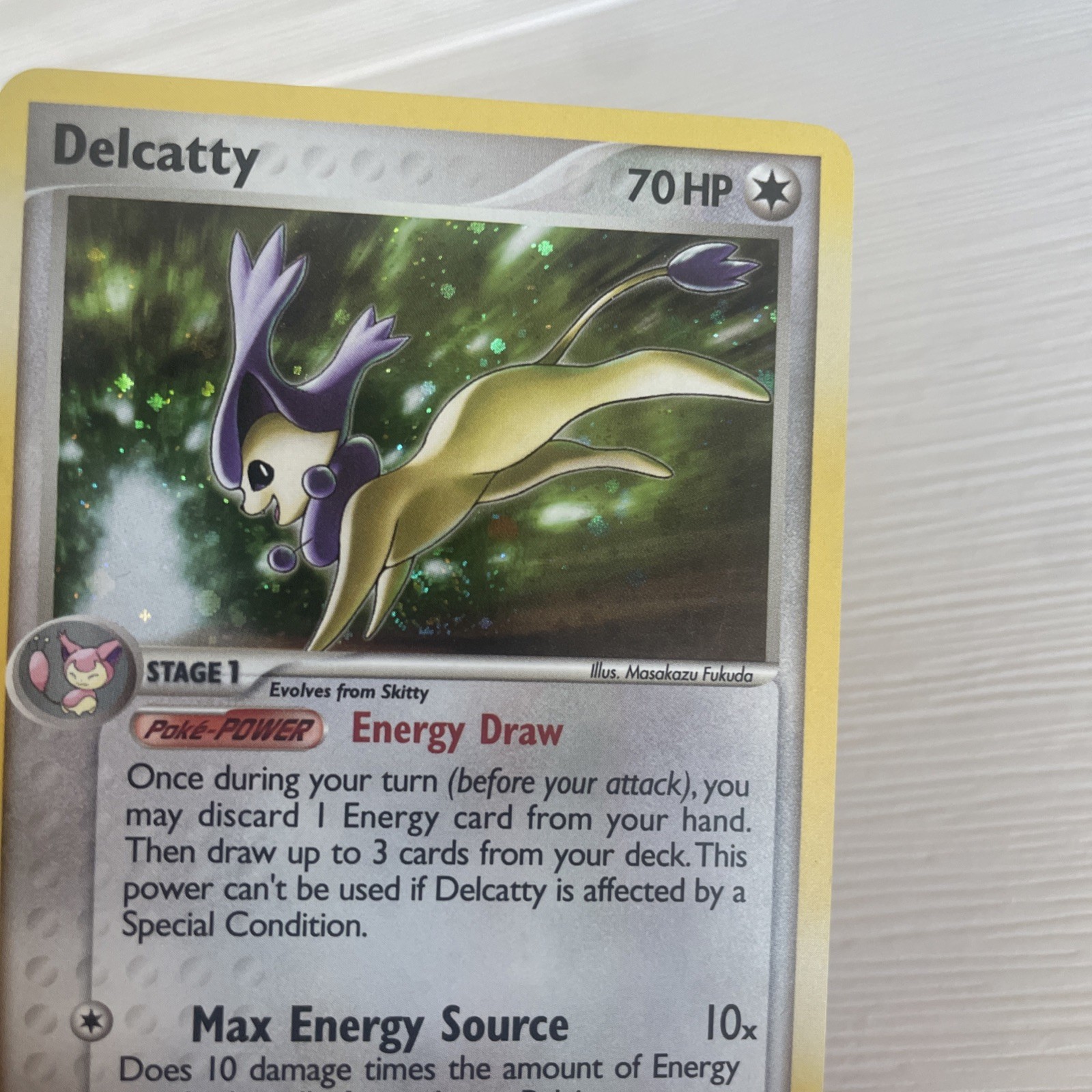 Pokémon Card Delcatty 8/108 2007 EX Power Keepers  Rare Holo NM