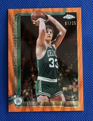 2025-26 Topps Update - Larry Bird Orange Ray wave  01/25 Boston Celtics