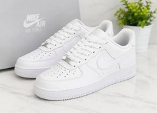 Nike Air Force 1 Low Top Men s White Solid La...