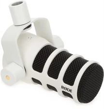 Rode PodMic USB Dynamic Broadcast Microphone - White