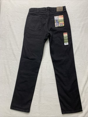 Wrangler Five Star Premium Regular Fit Straight Leg Mens 36x34 Jeans Black New