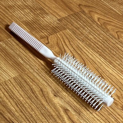 Vtg Stance Round Brush Lavender Pink 1  Barrel  Rubber Grip Full Round Preowned