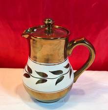 VINTAGE SUDLOWS BURSLEM COFFEE / WATER JUG WITH LID 1950'S - 60'S