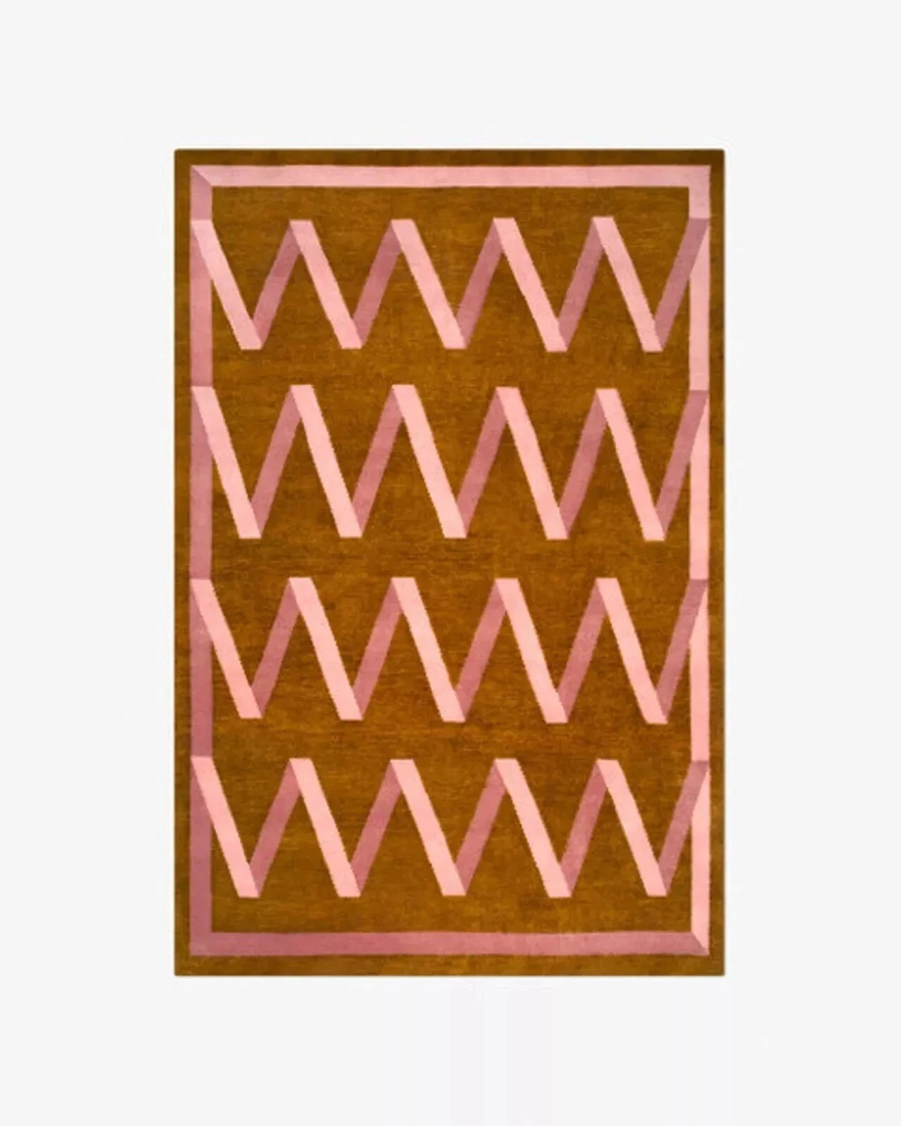 Hand-Tufted Wool Rug 9×12 ft - Nordic Knots Brown Design Handmade Area Rug