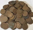 INDIAN HEAD PENNY COLLECTION. ALL WITH DATES. 120 Coins