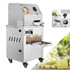 Electric Sugarcane Juicer Machine Stainless Steel Extractor Squeezer Automatic