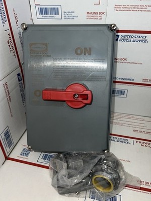 NEW HUBBELL HBLDS6 CIRCUIT-LOCK DISCONNECT SWITCH 60A 60-AMP 600VAC TYPE 4X  