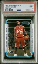 2003 Bowman Chrome LeBron James PSA 9 Rookie Card RC #123 Cavaliers