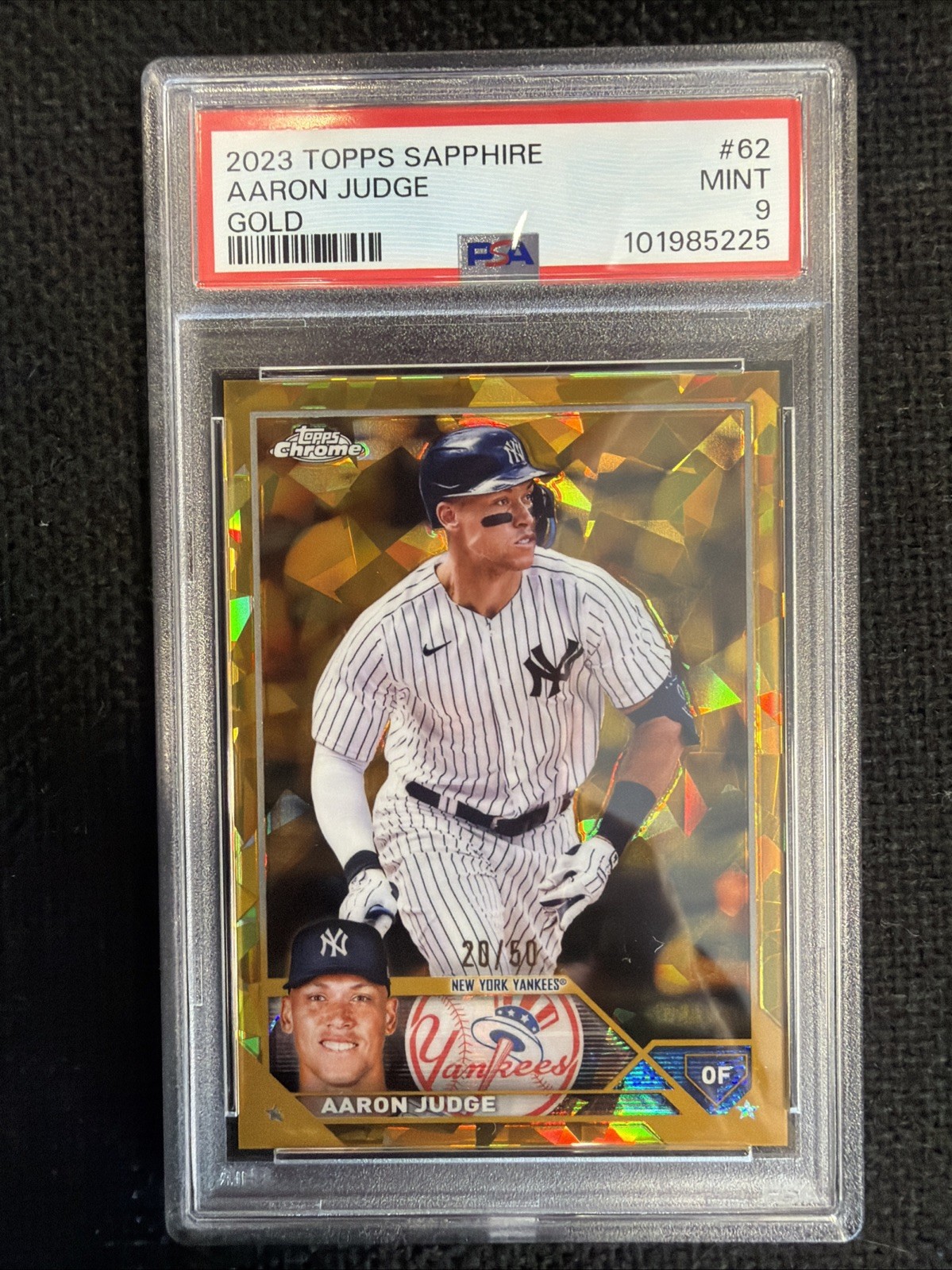 2023 Topps Chrome Sapphire Edition - Aaron Judge #62 Gold /50