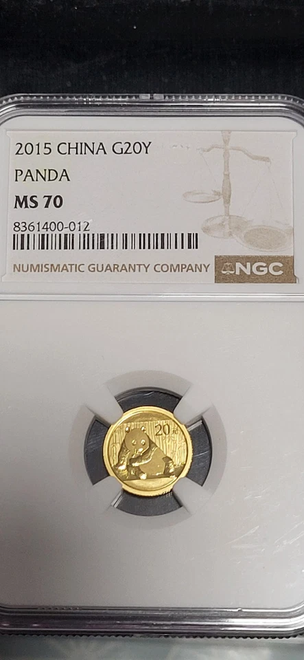 20 YUAN OR - 2015 - CHINE - NGC - MS 70 - 800 000 EX - Photo 2/2