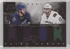 2011 Panini Prime Combos Dual Materials 1/225 Zack Kassian Yann Sauve #27 1e15