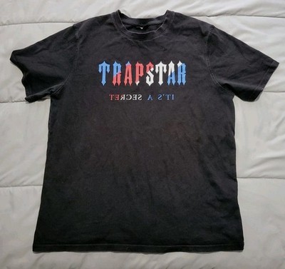 Trapstar ''It's A Secret'' Logo T-Shirt Kurzarm Schwarz Tee Herren Gr. XL