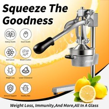 Fruit Juicer Manual Juice Maker Orange Lemon Citrus Hand Squeezer Aluminum Iron