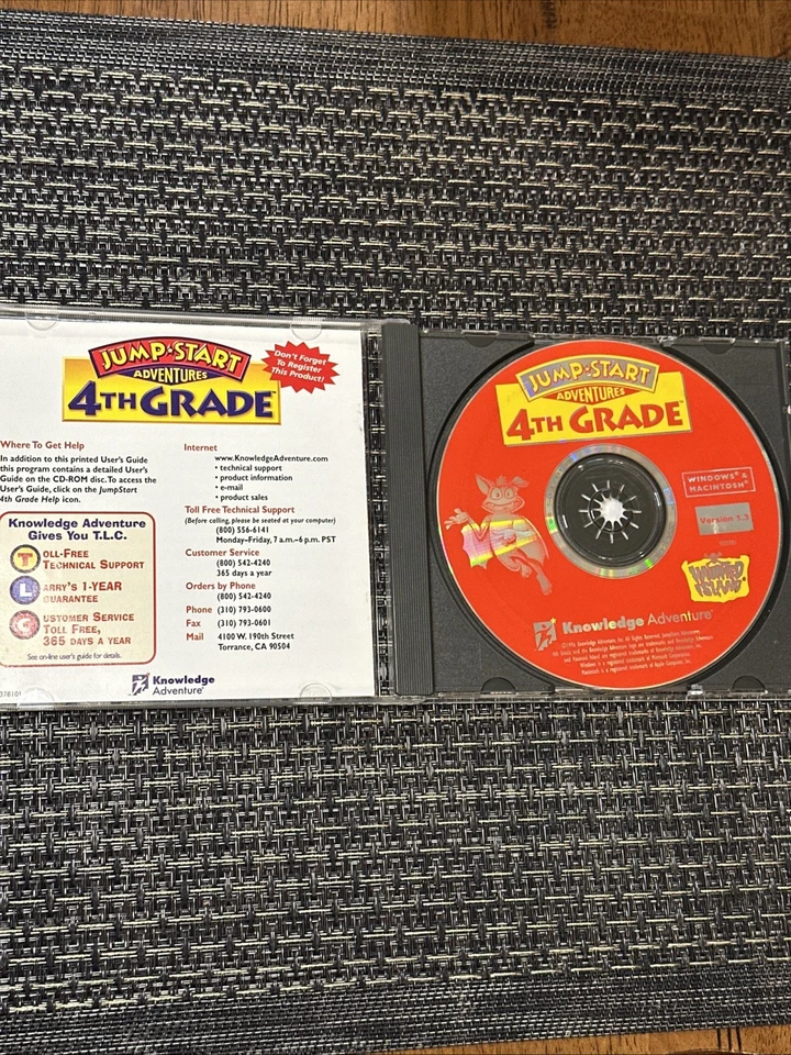 Jump Start Adventures 5TH GRADE PC CD-ROM Windows/Mac 1997 - WORKS GREAT &TESTED - Image 3 of 4