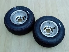 Mojo D2XX Slick Tyres On Trutech Front Rims,   Go Kart,Prokart,Rotax Max Junior