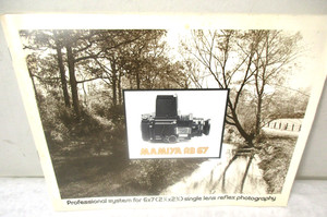 Original MAMIYA RB 67 Camera Sales Brochure. Single Lens Reflex Photography