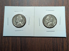 2 1945-P Jefferson War Nickels (35% Silver) - FREE SHIPPING — photo 1